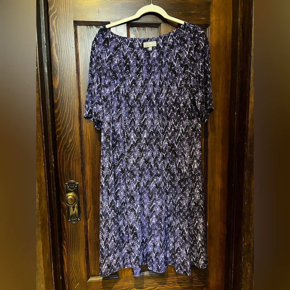 Size 18 purple patterned dress